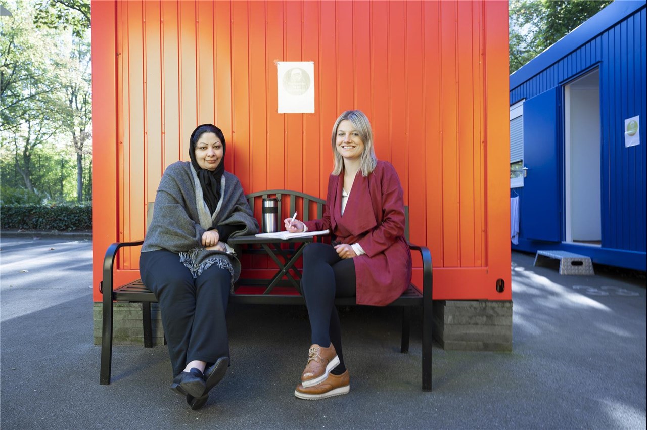 Das Containerdorf mitten in der Stadt
